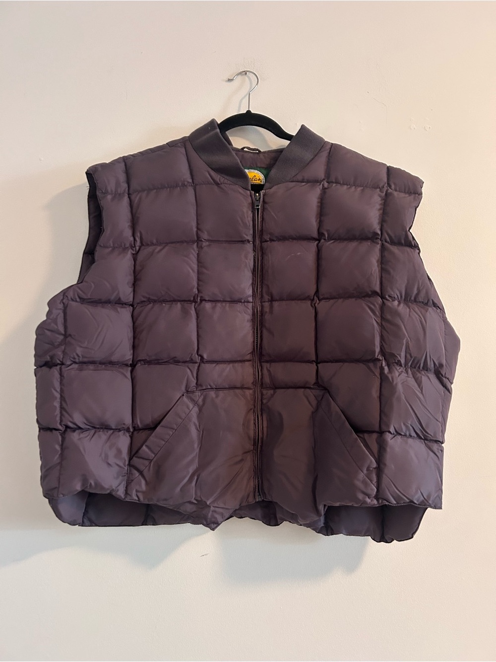 Cabela's Men's Quilted Down Puffer Vest in Deep Plum